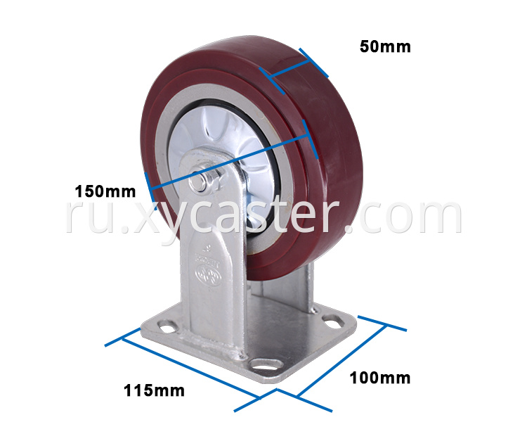 6 Inch Rigid Caster Wheel